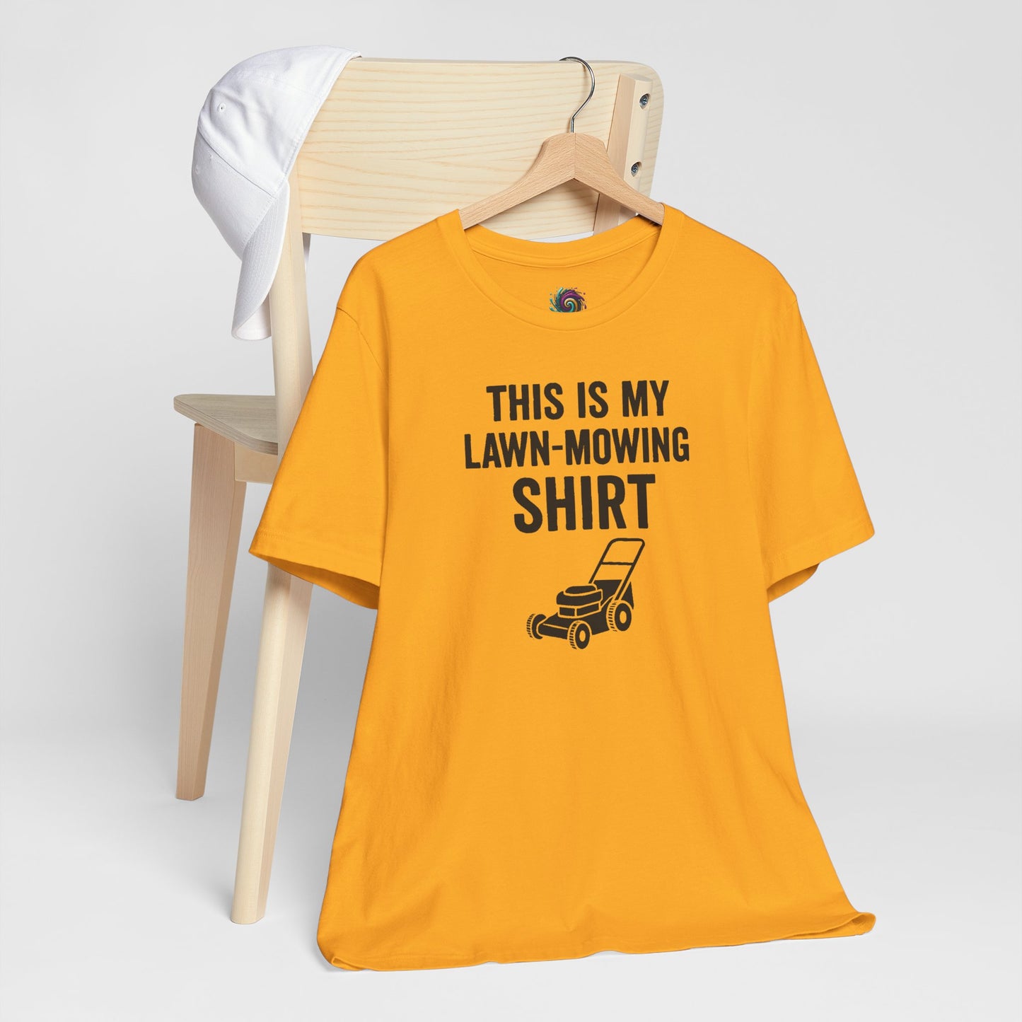 Lawn Mowing Tee – Funny Shirt Summer Yard Work T-shirt with Mower Graphic