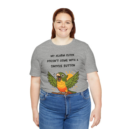 Funny Parrot Tee | Cute Animal Graphic T-Shirt, My Alarm Clock Doesn't Come With a Snooze Button, Gift for Bird Lovers, Humorous [...]