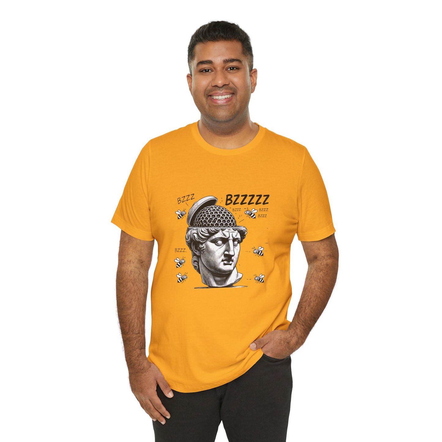 Hive Mind T-Shirt – Surreal Bee Group Think Parody Tee