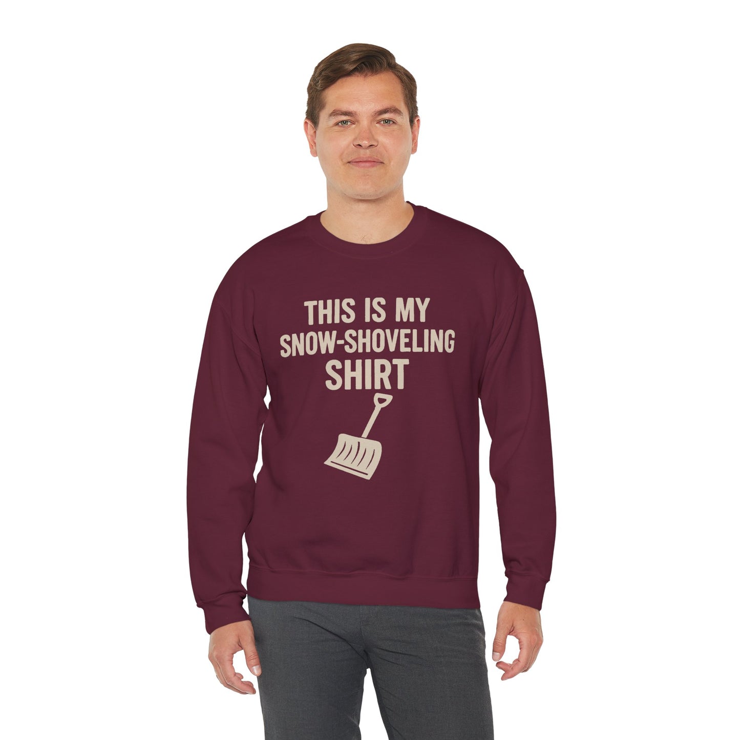 This Is My Snow-Shoveling Shirt – Funny Winter Chore Sweatshirt