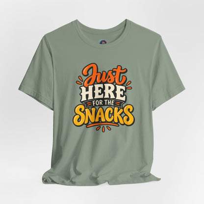 Just Here for the Snacks T-Shirt – Funny Halloween Foodie Tee