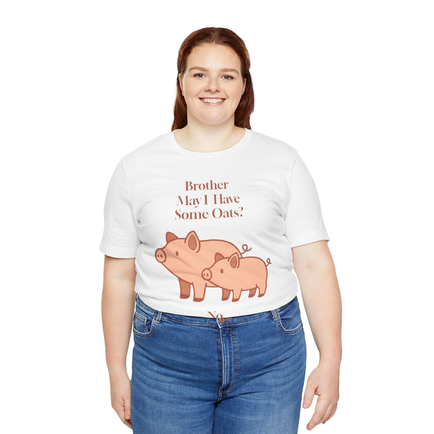 Brother May I Have Some Oats T-Shirt – Funny Viral Pig Meme Tee