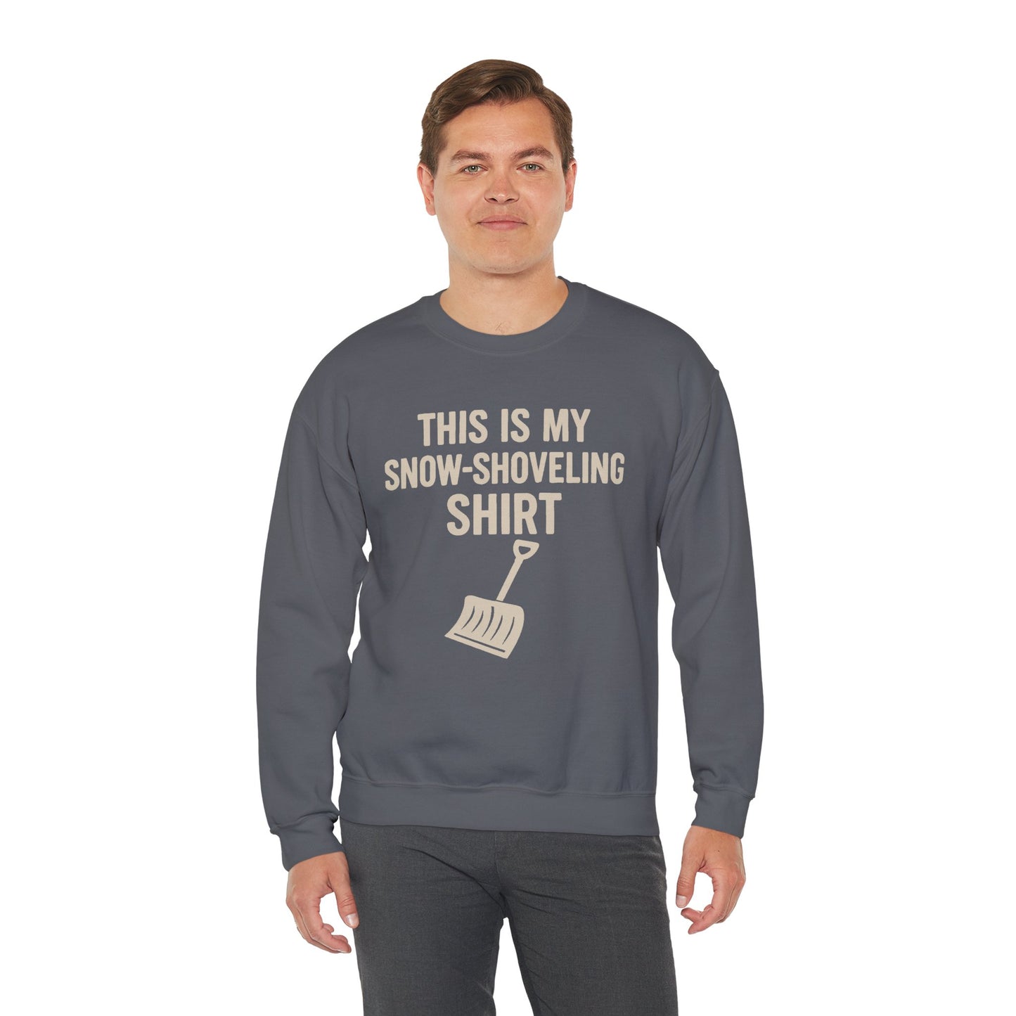 This Is My Snow-Shoveling Shirt – Funny Winter Chore Sweatshirt