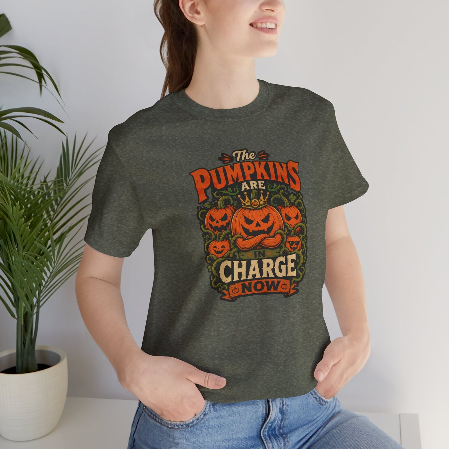 The Pumpkins Are in Charge Now T-Shirt – Funny Halloween Fall Tee
