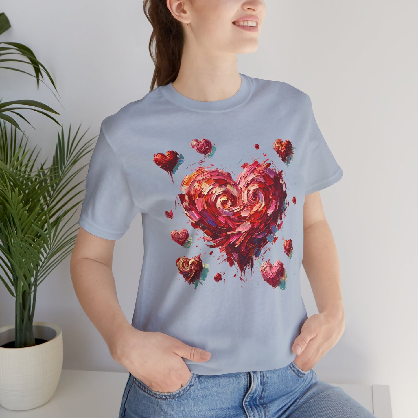 Impressionistic Heart T-Shirt – Artistic Valentine's Day Tee