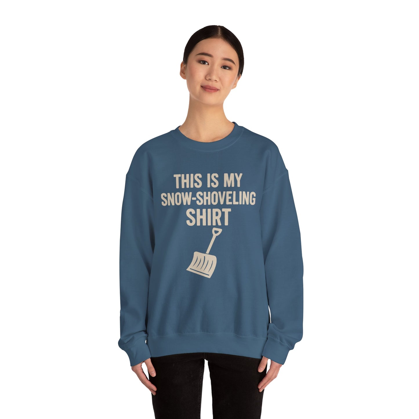 This Is My Snow-Shoveling Shirt – Funny Winter Chore Sweatshirt