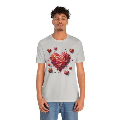 Impressionistic Heart T-Shirt – Artistic Valentine's Day Tee