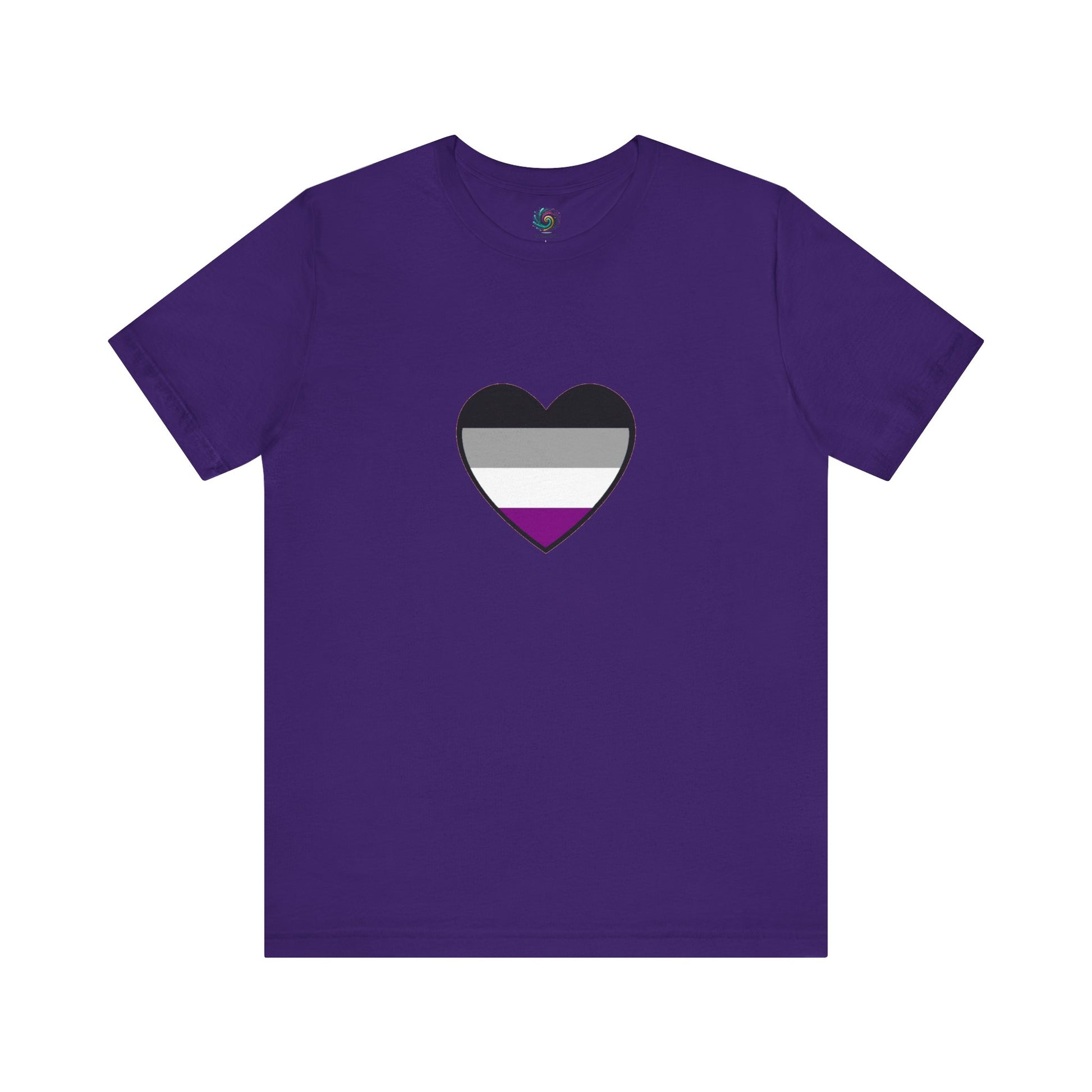 Asexual Pride Flag Heart T-Shirt – Ace Flag LGBTQ+ Graphic Tee - WhimSpin - https://whimspin.com
