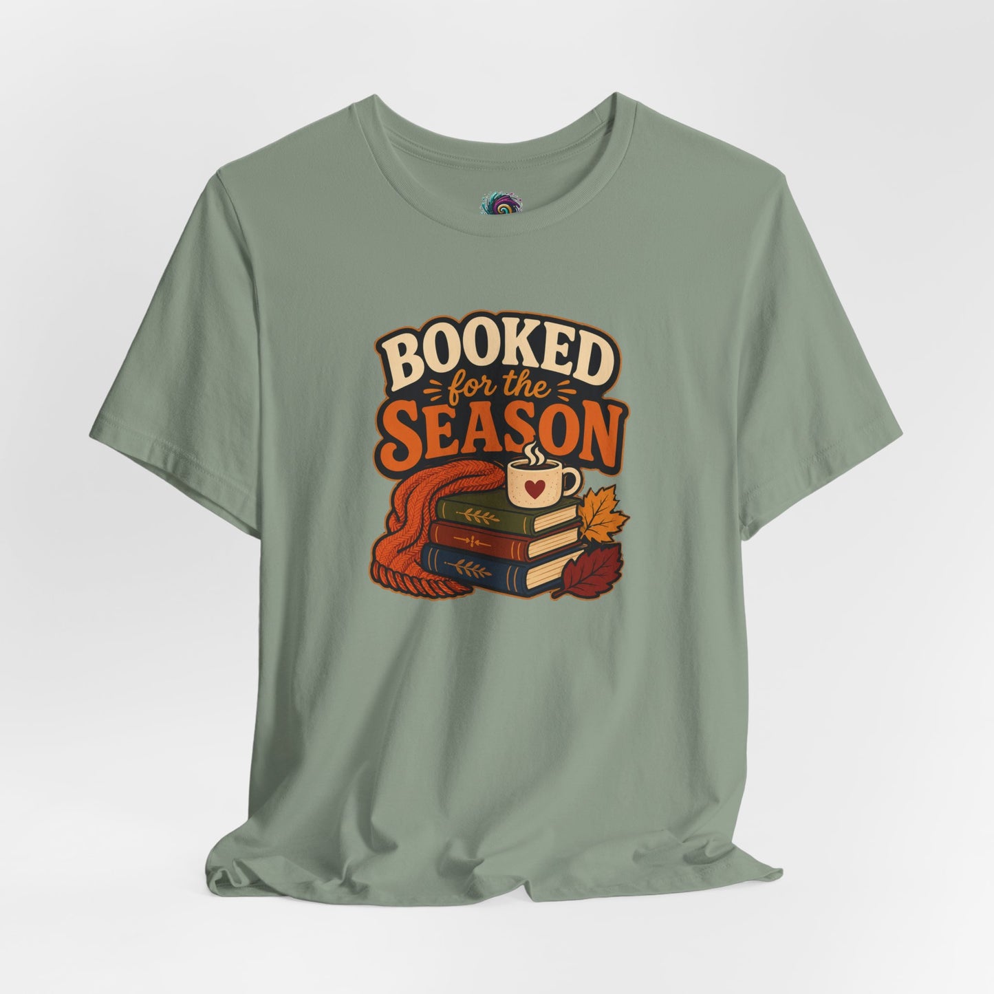 Booked for the Season T-Shirt – Cozy Fall Book Lover Tee