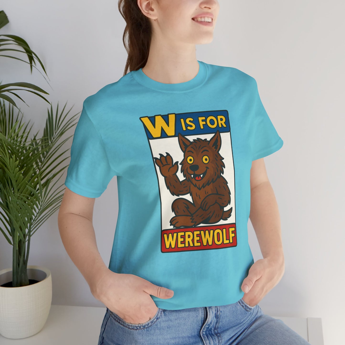 W Is for Werewolf T-Shirt – Cute Werewolf Shirt from Monster Alphabet