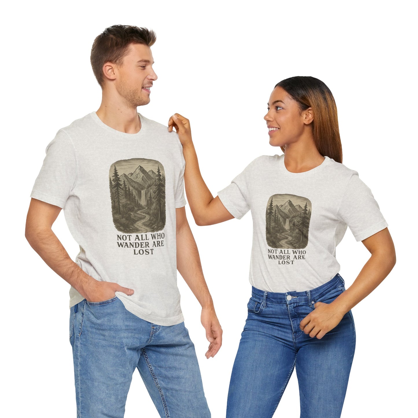 Not All Who Wander Are Lost T-Shirt – Tolkien Travel Tee for Nature Lovers