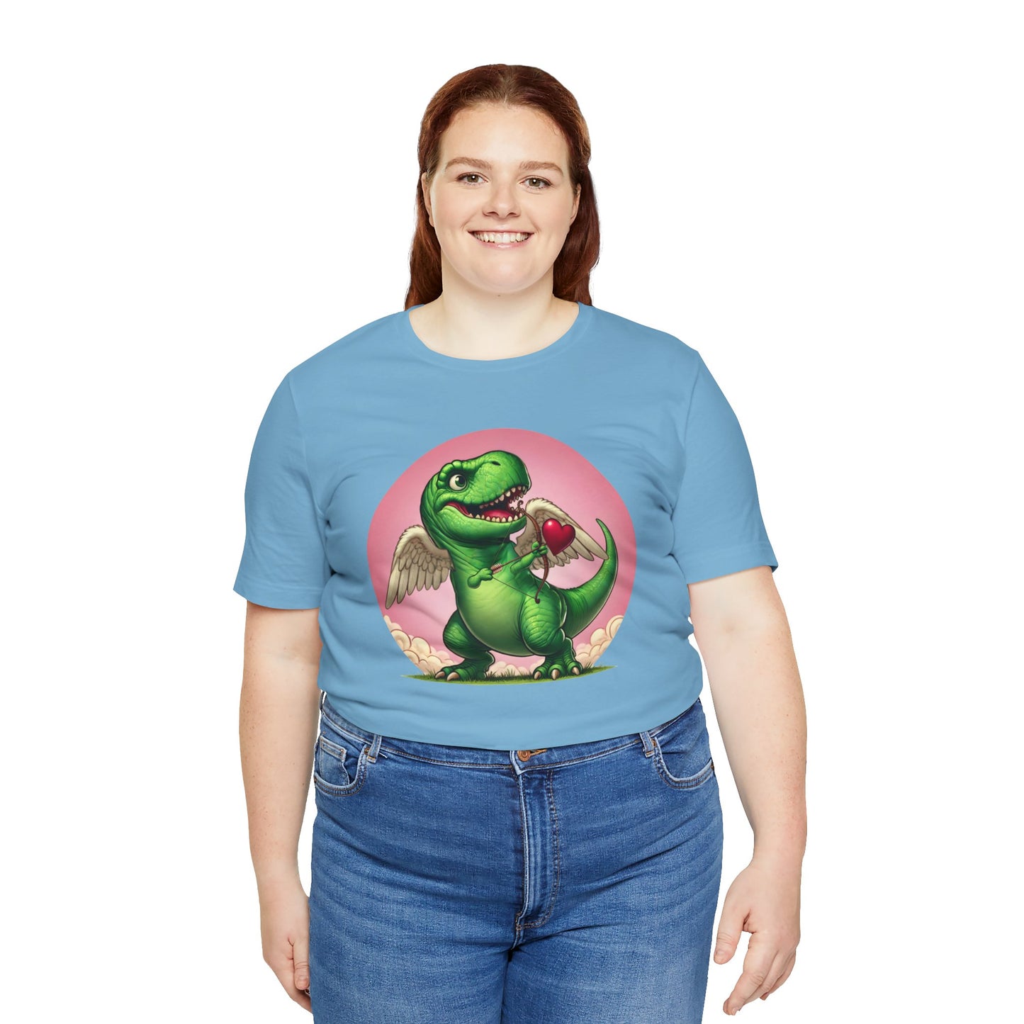 Cupidsaurus Rex T-Shirt – Funny Dinosaur Cupid Valentine’s Day Tee