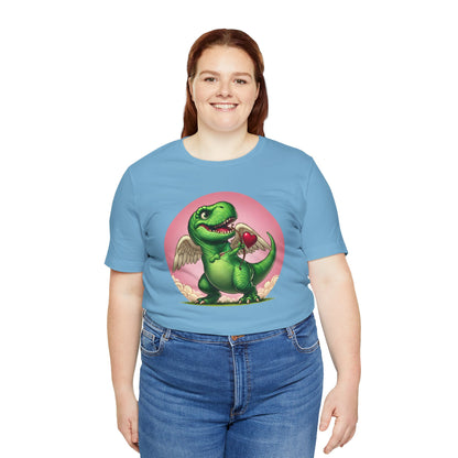 Cupidsaurus Rex T-Shirt – Funny Dinosaur Cupid Valentine’s Day Tee