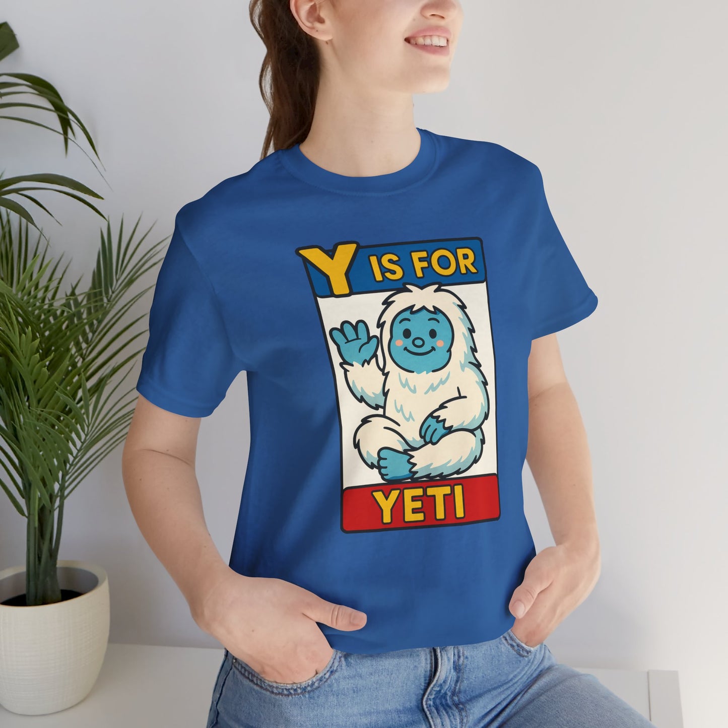 Y Is for Yeti T-Shirt – Cute Winter Monster Tee from the Monster Alphabet Series