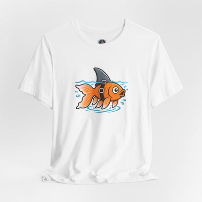 Goldfish Shark T-Shirt – Funny Fish Swimming  Graphic Tee