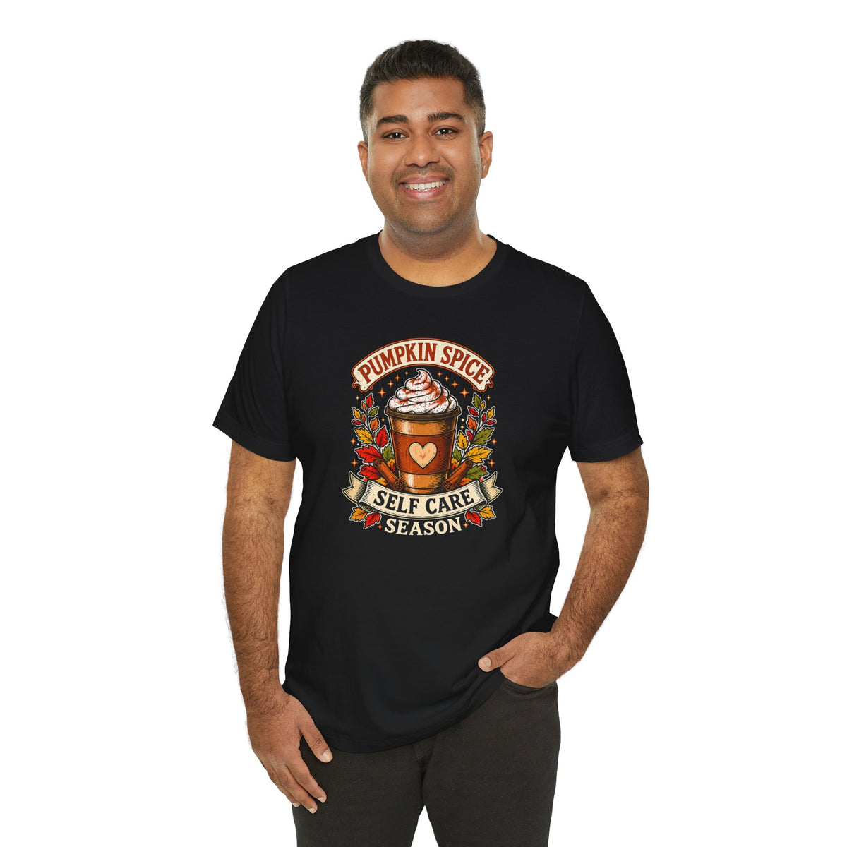 Pumpkin Spice Self Care Season T-Shirt – Funny Fall Coffee Tee