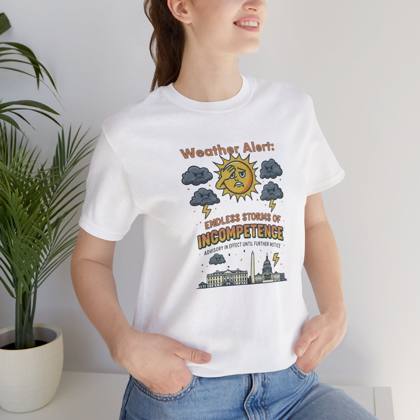 Weather Alert Political Satire T-Shirt – Funny Protest Shirt | Whimspin