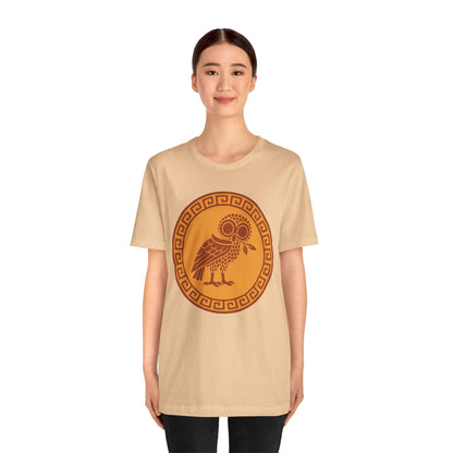 Athena’s Owl T-Shirt – Greek Mythology Bird Tee