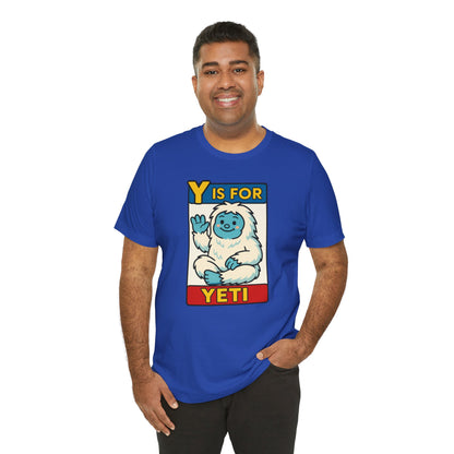 Y Is for Yeti T-Shirt – Cute Winter Monster Tee from the Monster Alphabet Series