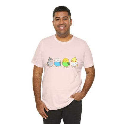 Chirpy Flock Bird T-Shirt – Cute Tee for Animal Lovers - WhimSpin - https://whimspin.com
