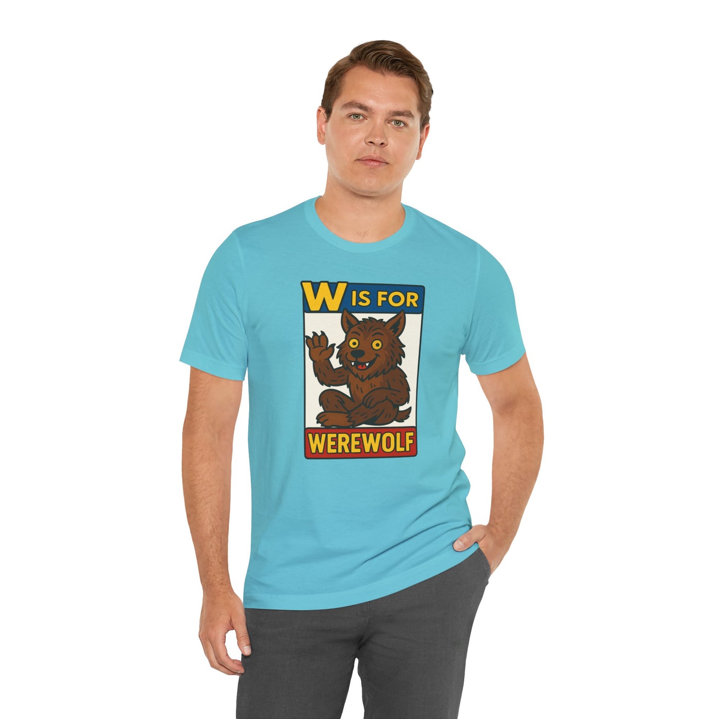 W Is for Werewolf T-Shirt – Cute Werewolf Shirt from Monster Alphabet