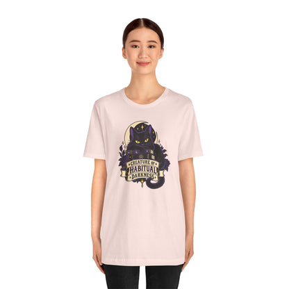 Creature of Habitual Darkness T-Shirt – Black Cat Goth Tee