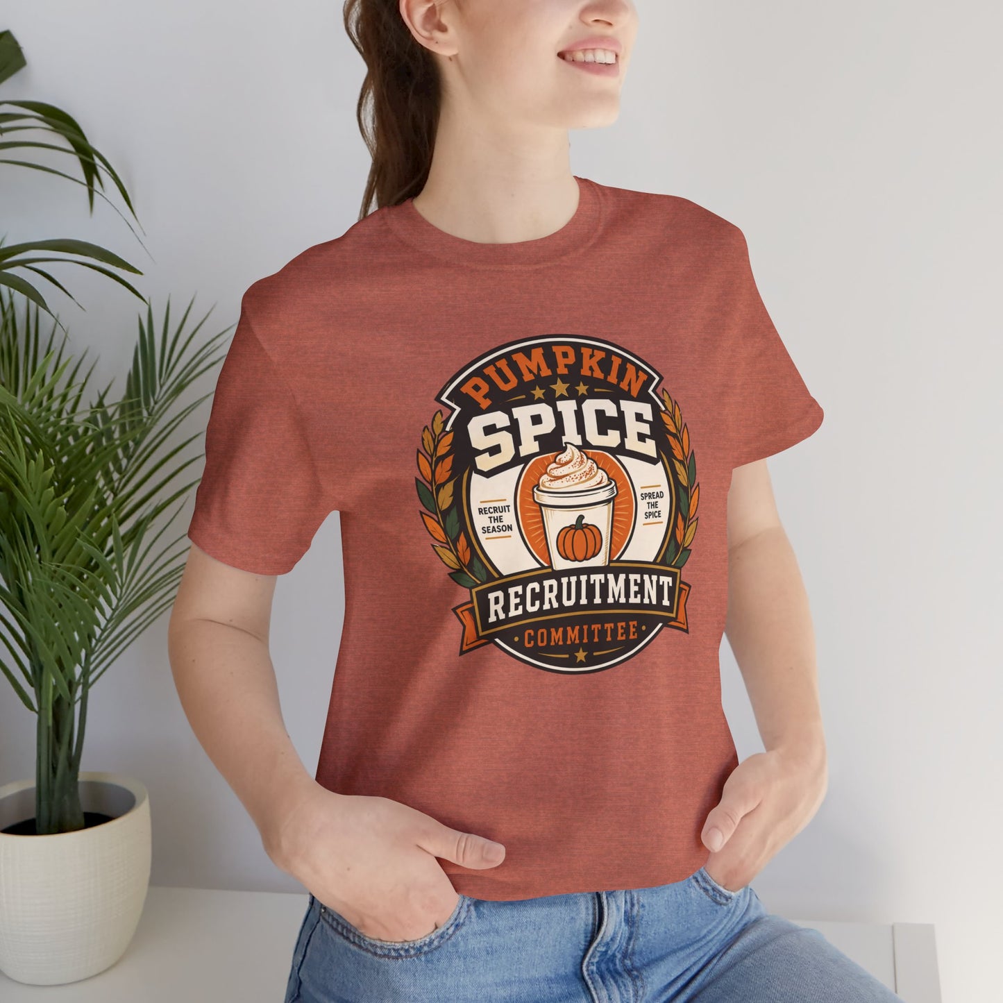 Pumpkin Spice Recruitment Committee T-Shirt – Funny Fall Tee