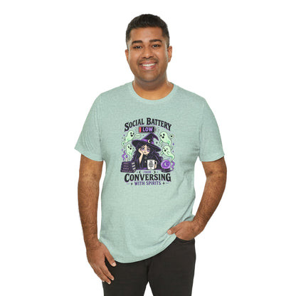 Social Battery Low From Conversing With Spirits T-Shirt