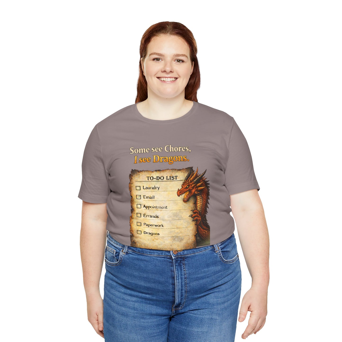 Some See Chores I See Dragons T-Shirt – Funny Fantasy Tee