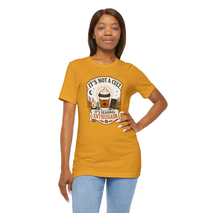 It’s Not a Cult Pumpkin Spice T-Shirt – Funny Fall Tee