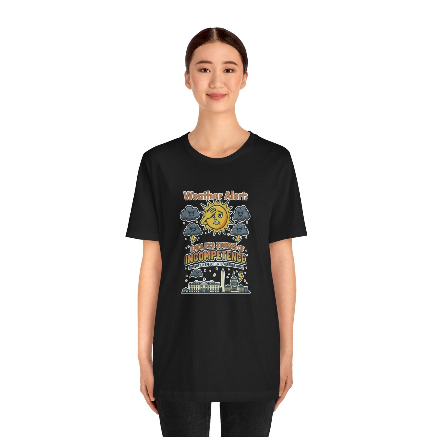 Weather Alert Political Satire T-Shirt – Funny Protest Shirt | Whimspin