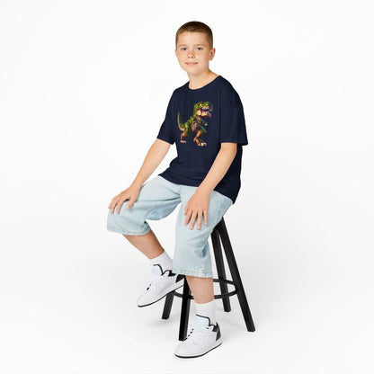 Pixel Dinosaur Kids T-Shirt – Retro Pixel T-Rex Gamer Tee