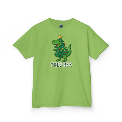 Tree Rex Kids’ Christmas T-Shirt – Cute Dino Holiday Tee