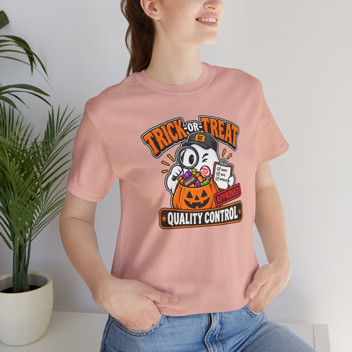 Trick-or-Treat Quality Control T-Shirt – Funny Halloween Candy Tee
