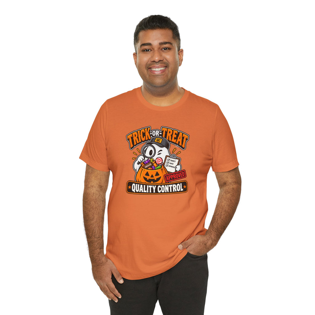 Trick-or-Treat Quality Control T-Shirt – Funny Halloween Candy Tee