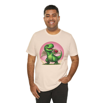 Cupidsaurus Rex T-Shirt – Funny Dinosaur Cupid Valentine’s Day Tee