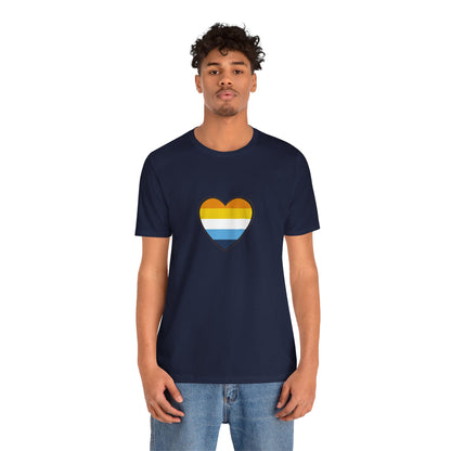 AroAce Flag Heart T-Shirt – Unisex LGBTQ+ Graphic Tee