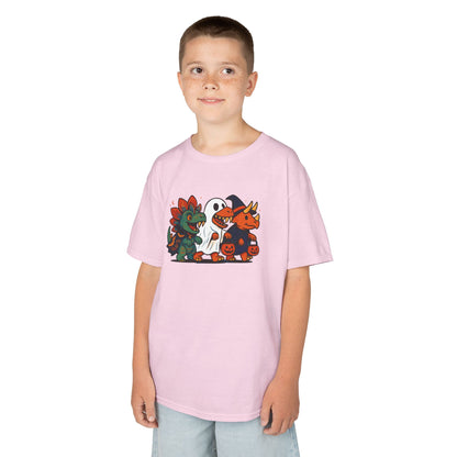 Kids Halloween Dino Squad T-Shirt – Cute Trick-or-Treat Dino Tee
