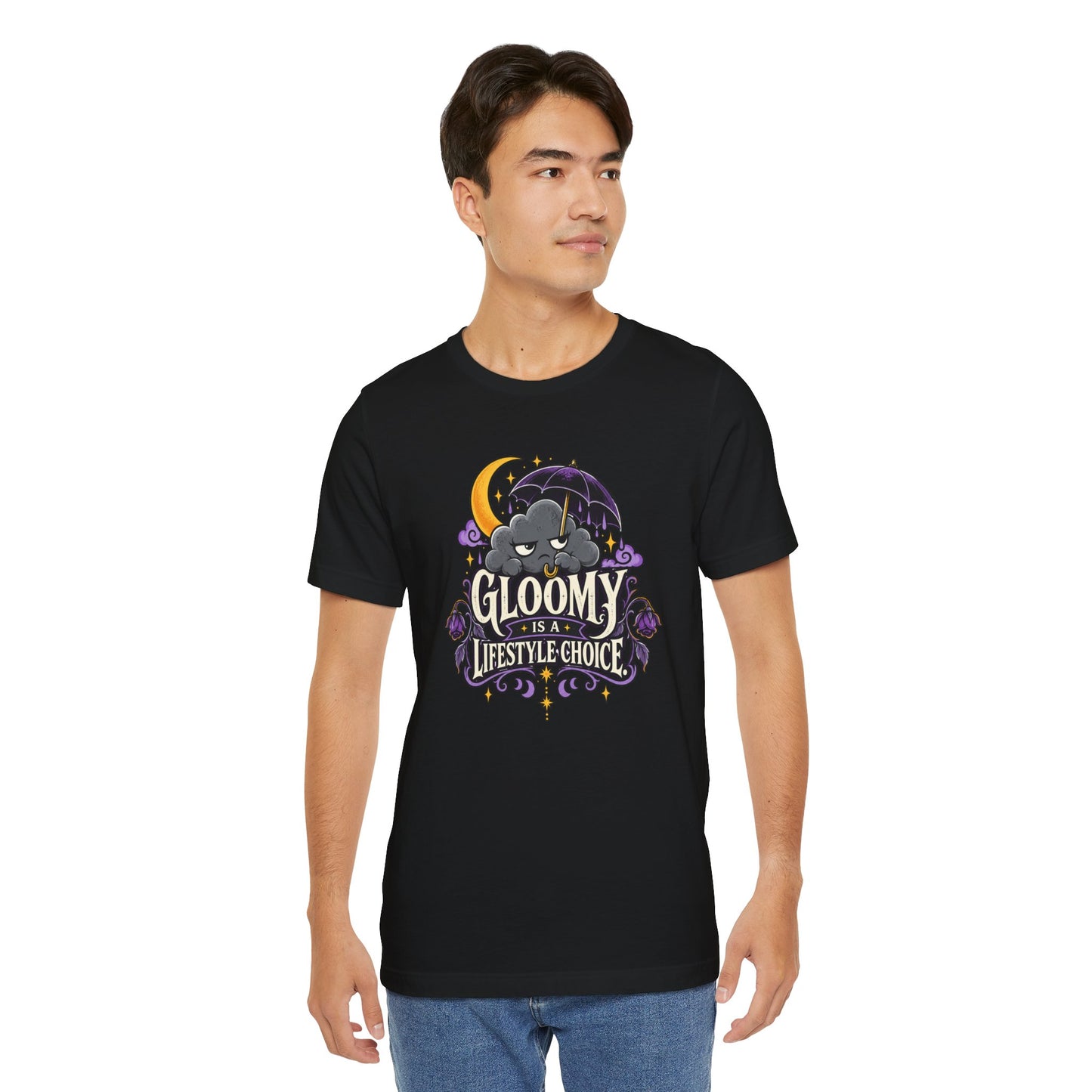 Gloomy Is a Lifestyle Choice T-Shirt – Funny Goth Halloween Tee
