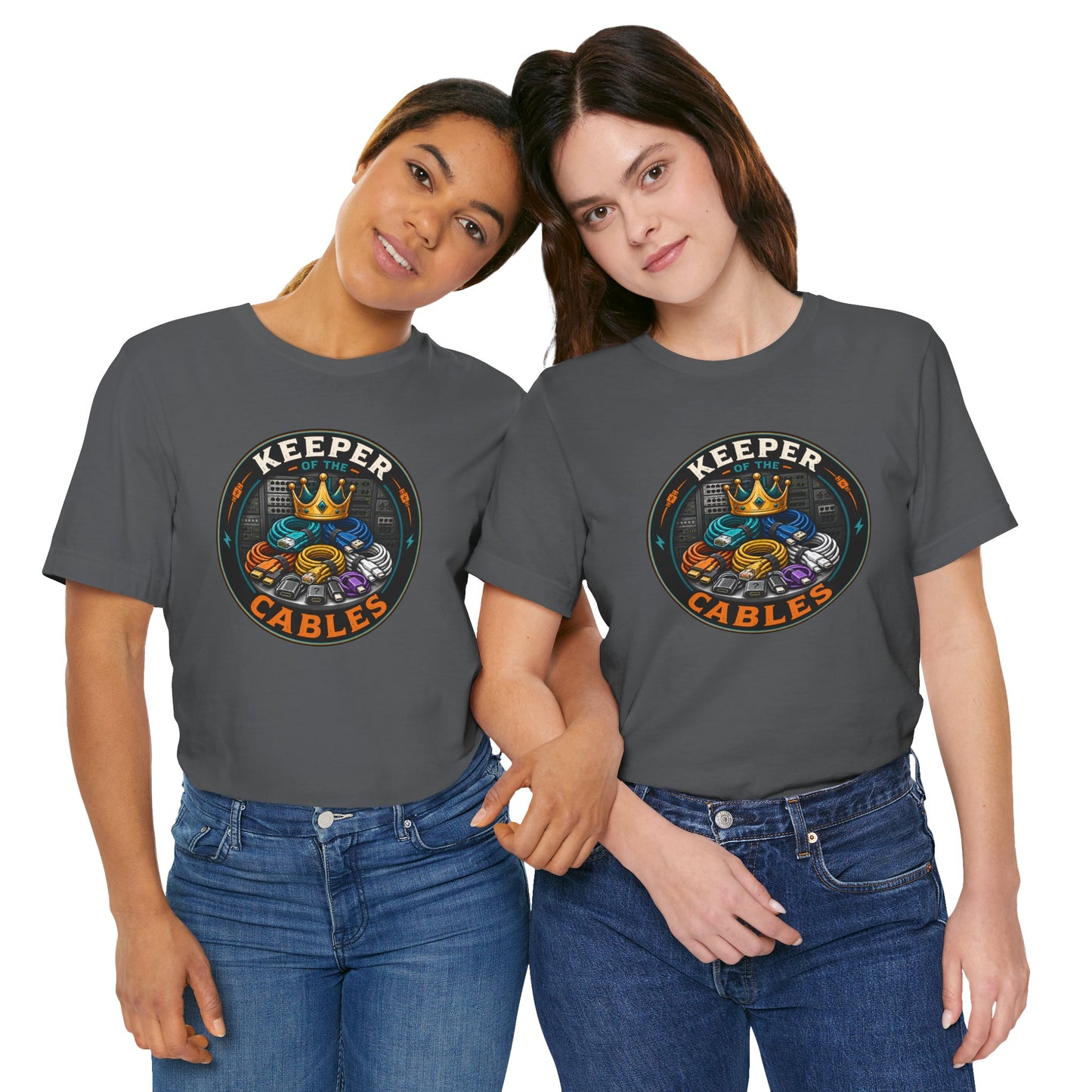 Keeper of the Cables T-Shirt – Funny Tech Dad Cable Tee