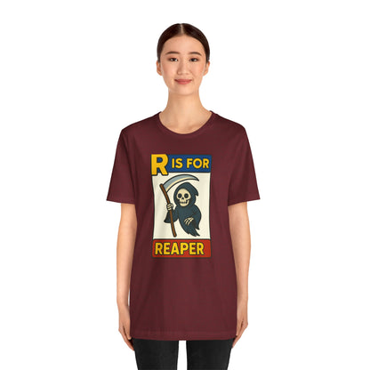 R Is for Reaper T-Shirt – Cute Grim Reaper Shirt from the Monster Alphabet Series