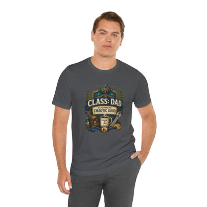 Chaotic Good Dad T-Shirt – RPG Gamer Dad Graphic Tee