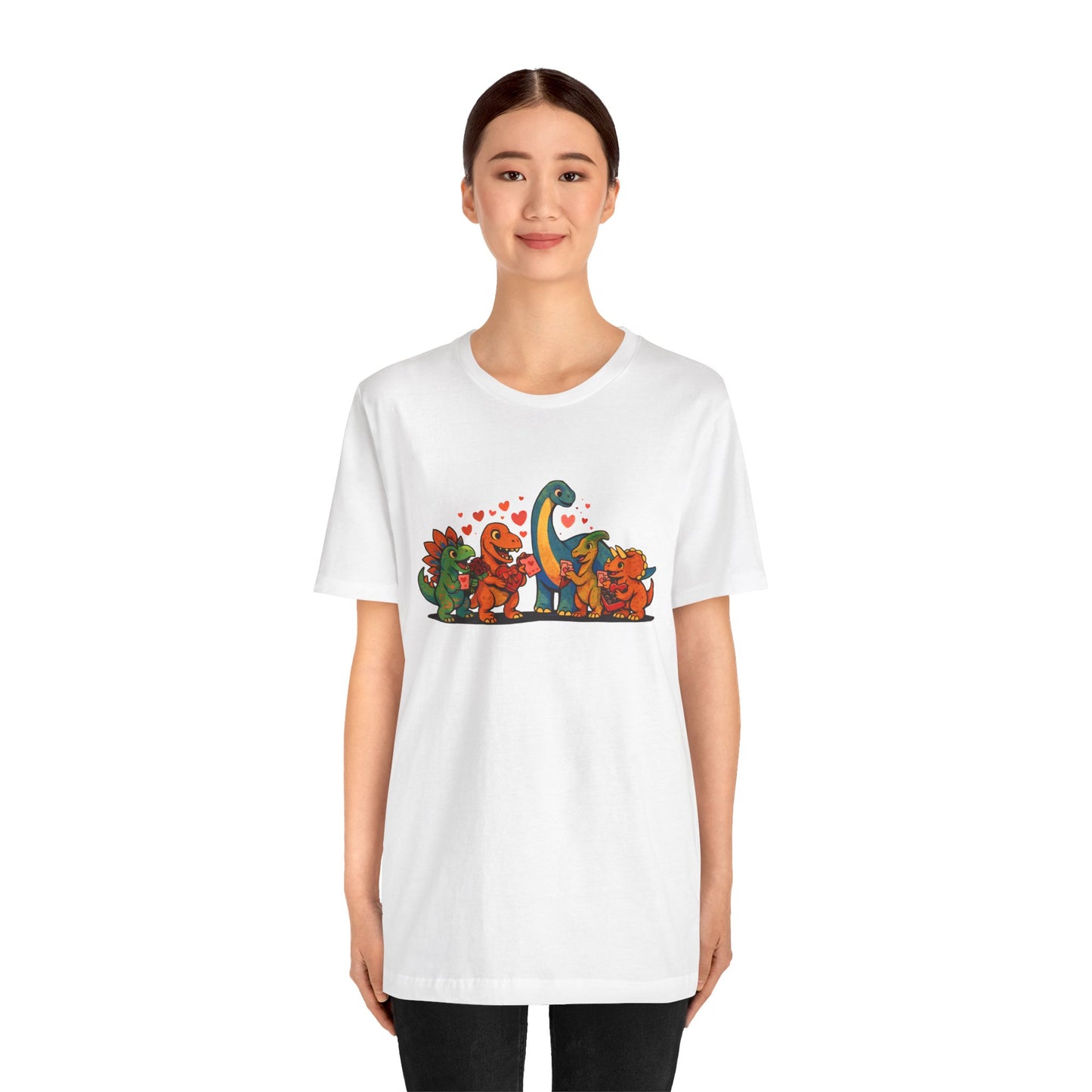 Dinosaur Valentines T-Shirt – Cute Dino Valentine’s Day Tee