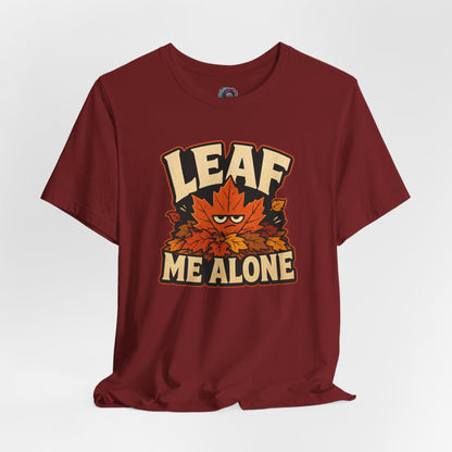 Leaf Me Alone T-Shirt – Funny Fall Introvert Leaves Tee