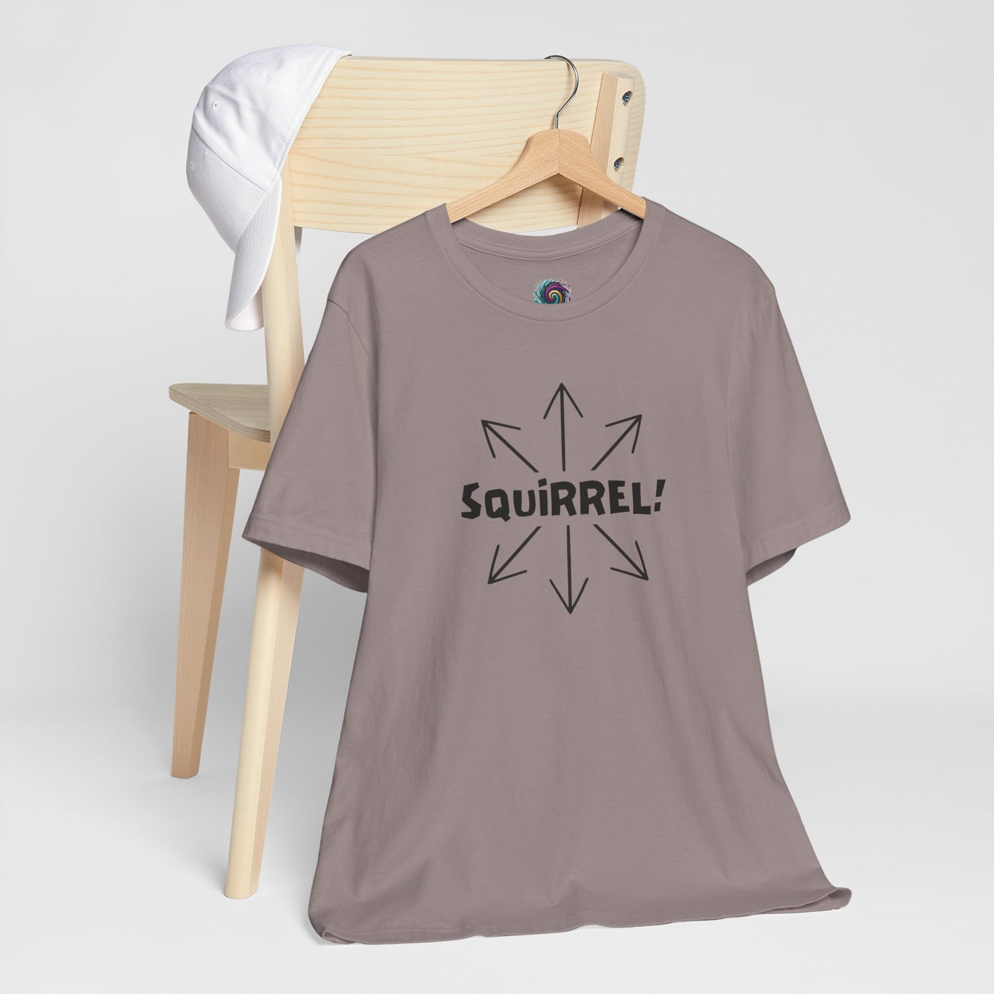 Squirrel! Distracted Mind T-Shirt – Funny Attention Graphic Tee