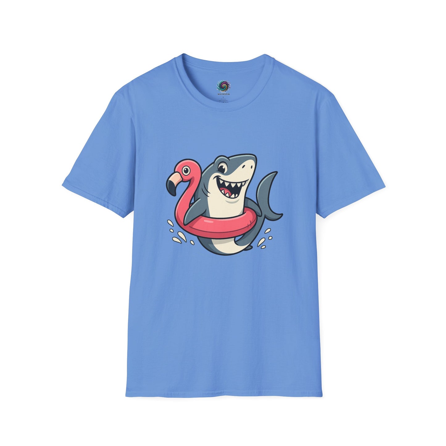 Shark & Flamingo Floatie T-Shirt – Funny Beach & Pool Day Tee