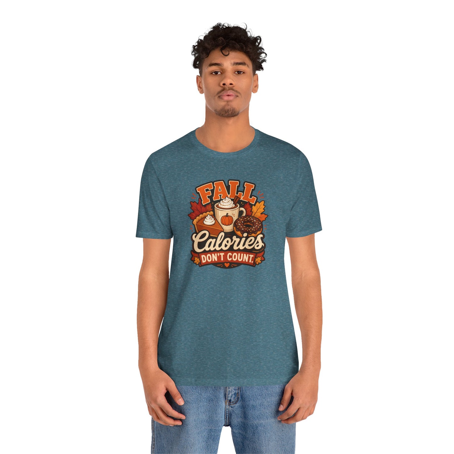 Fall Calories Don’t Count T-Shirt – Funny Pumpkin Spice Food Tee
