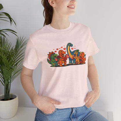 Dinosaur Valentines T-Shirt – Cute Dino Valentine’s Day Tee