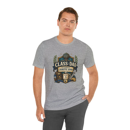 Chaotic Good Dad T-Shirt – RPG Gamer Dad Graphic Tee