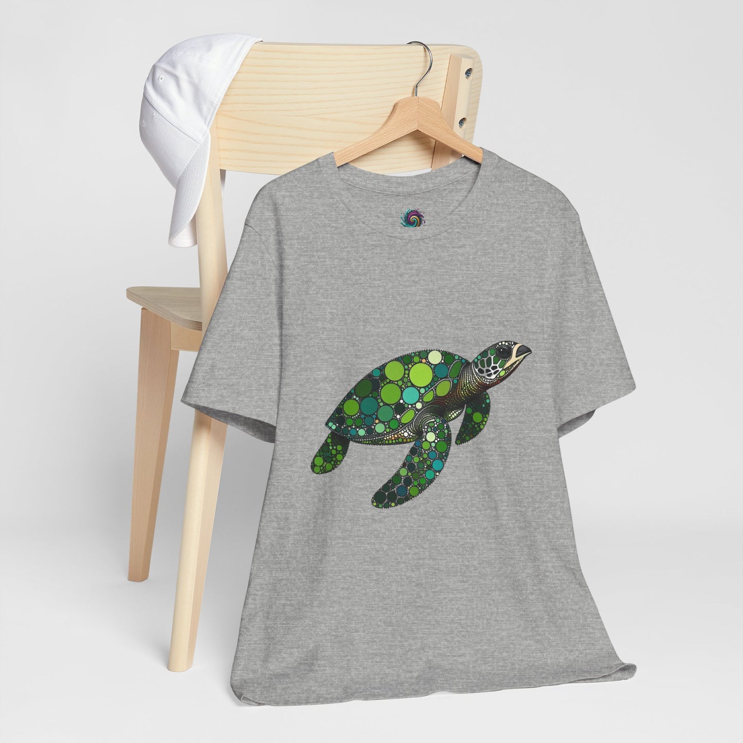 Geometric Sea Turtle T-Shirt – Eco Ocean Vibes Graphic Tee - WhimSpin - https://whimspin.com